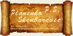 Plamenko Škembarević vizit kartica